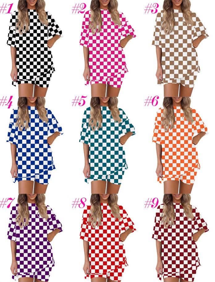 Checkered Short Comfy Set